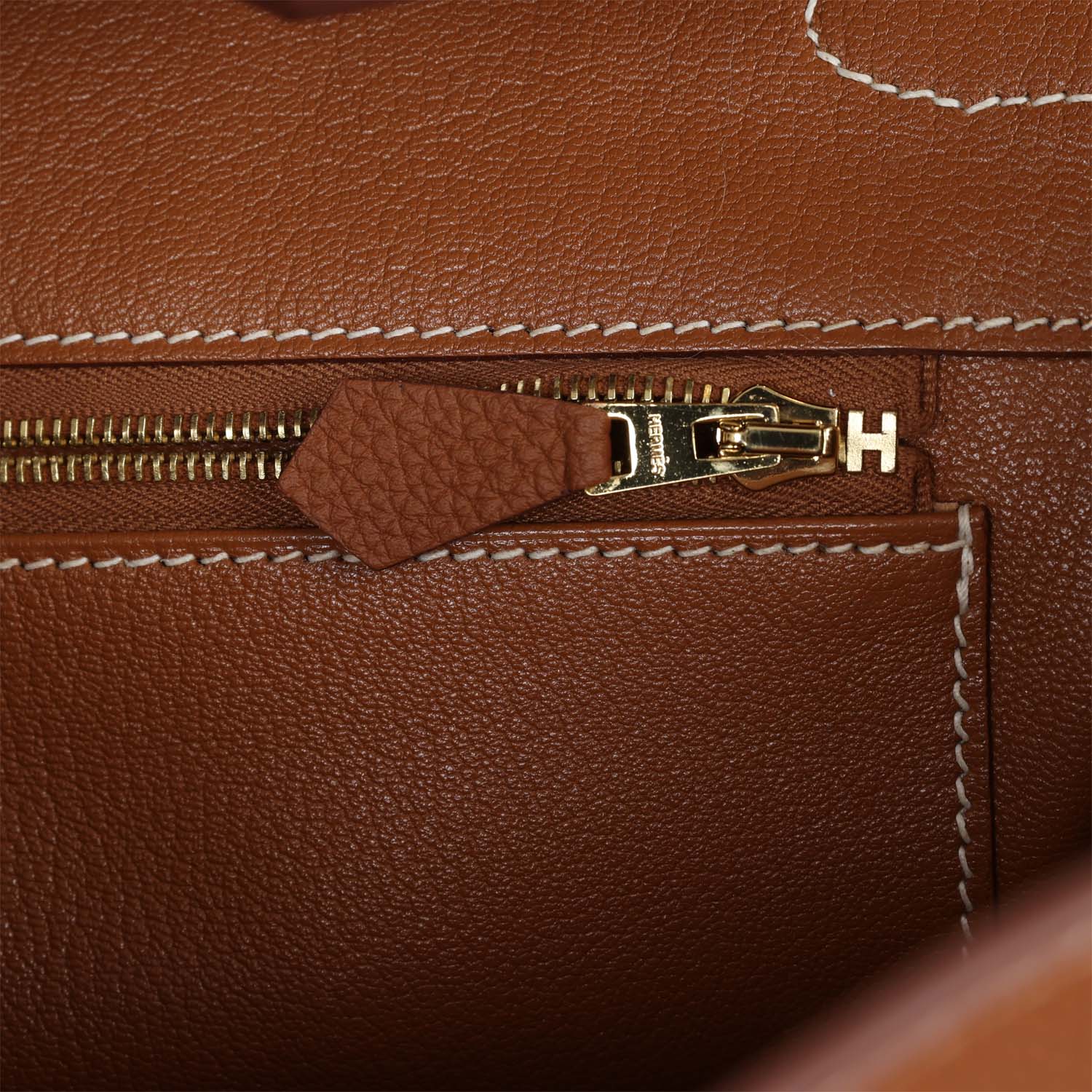 Pre-owned Hermes Birkin 35 Gold Togo Gold Hardware