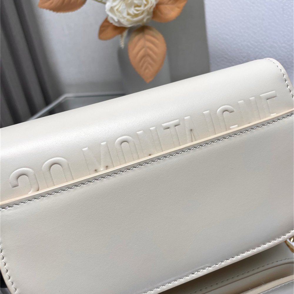 Dior 30 Montaigne Avenue Bag White Box Calfskin