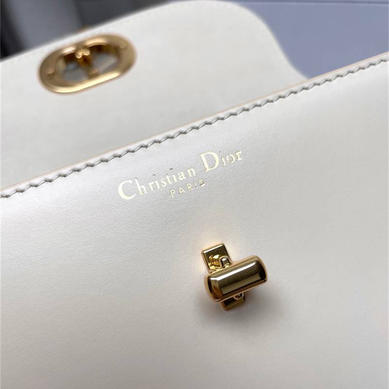 Dior 30 Montaigne Avenue Bag White Box Calfskin