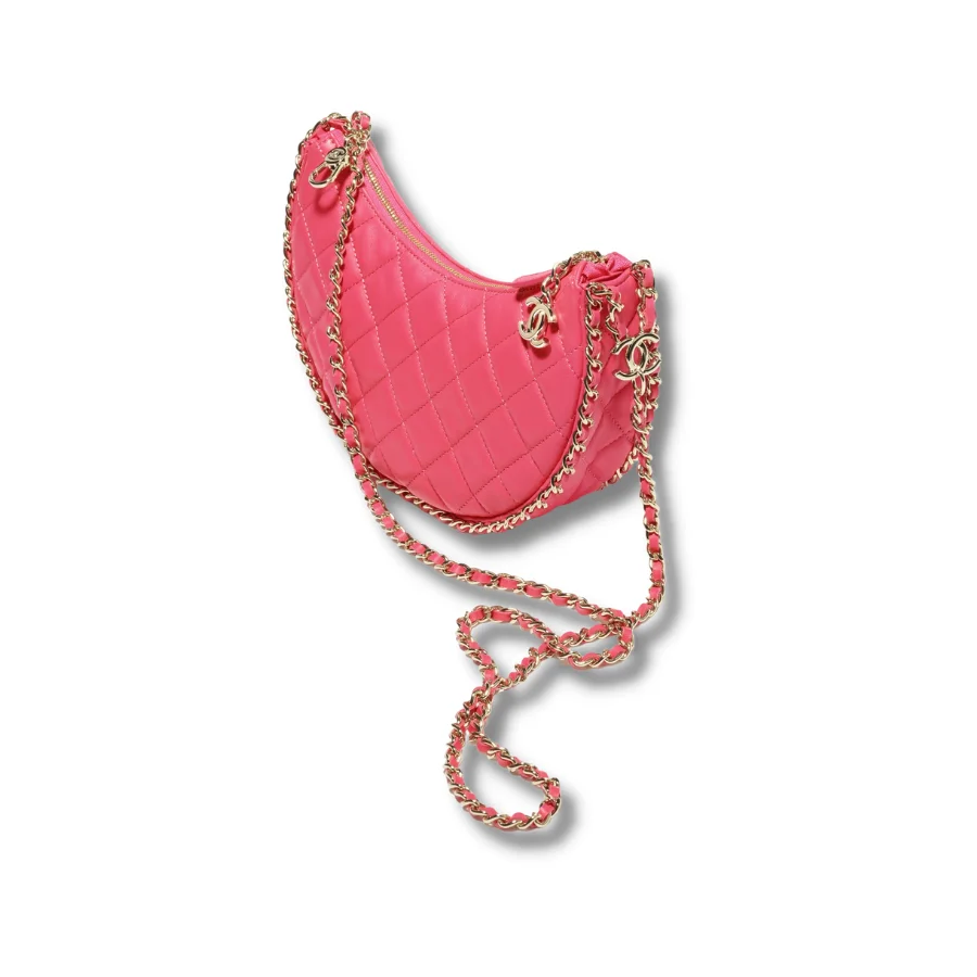 Small Hobo Bag Pink For Women- AS3917 B10551 NM373