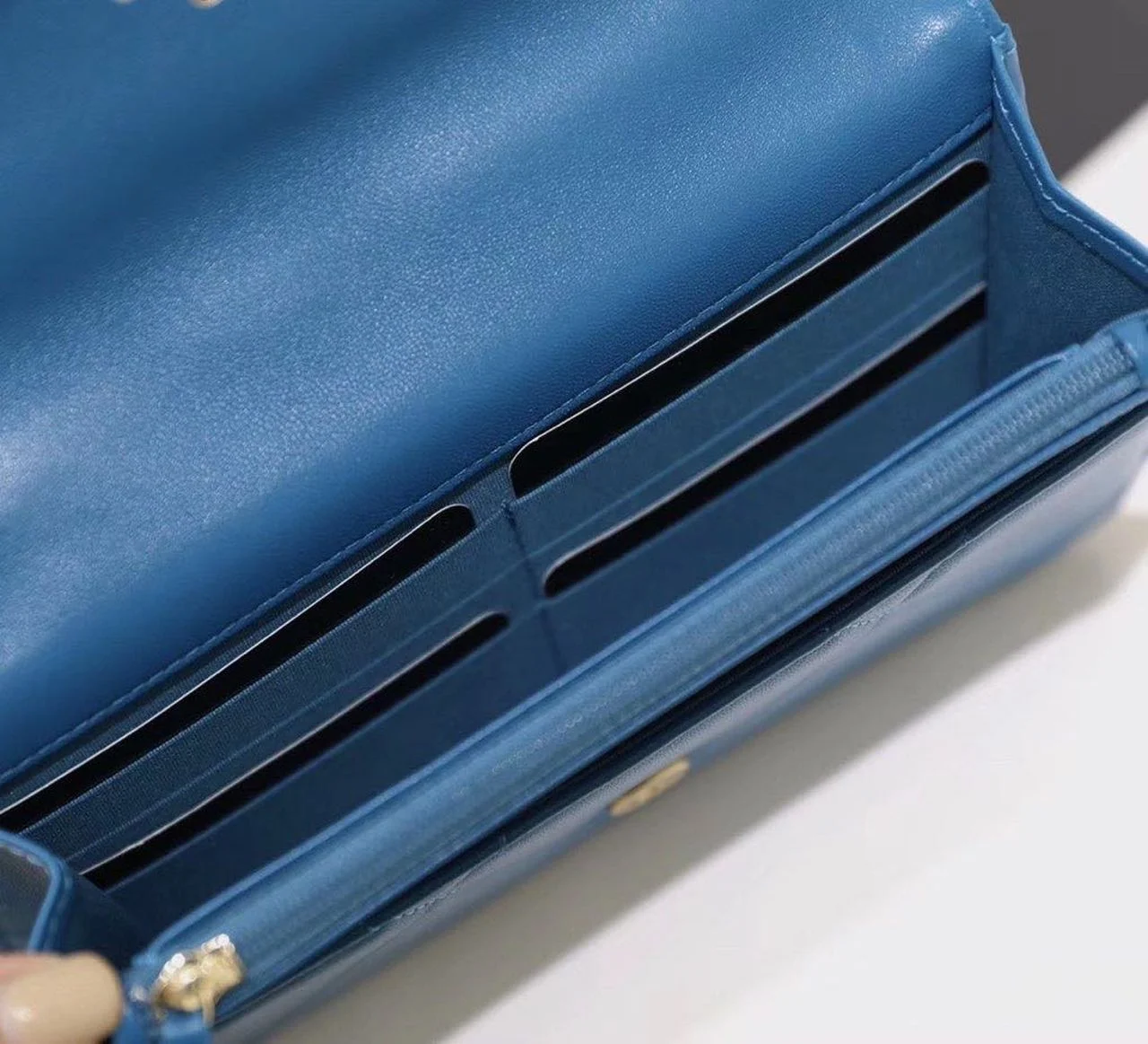 Chanel 19 WOC Flap Bag 20cm Goatskin Leather Spring/Summer Act 1 Collection, Blue