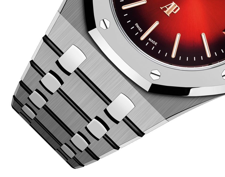 ROYAL OAK “JUMBO” EXTRA-THIN Smoked Burgundy Dial 39mm