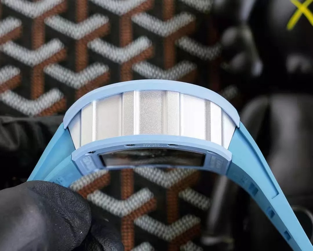 RM 11-03 Skeleton Dial Blue Bezel Blue Rubber Strap KV 7750