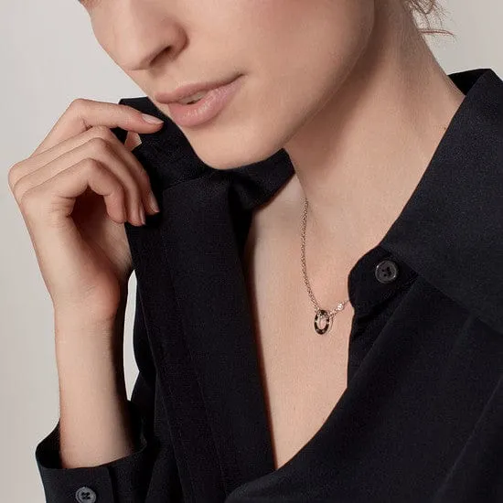 car Love Necklace With 2 Diamonds