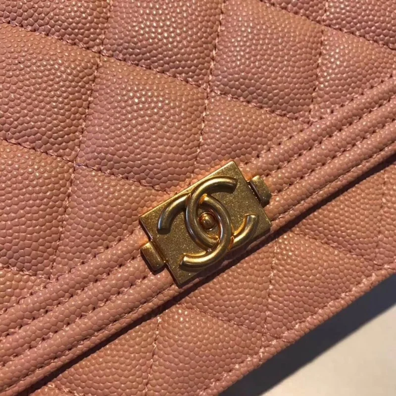 Chanel Quilted Caviar Leboy W-Chain Bag 80287