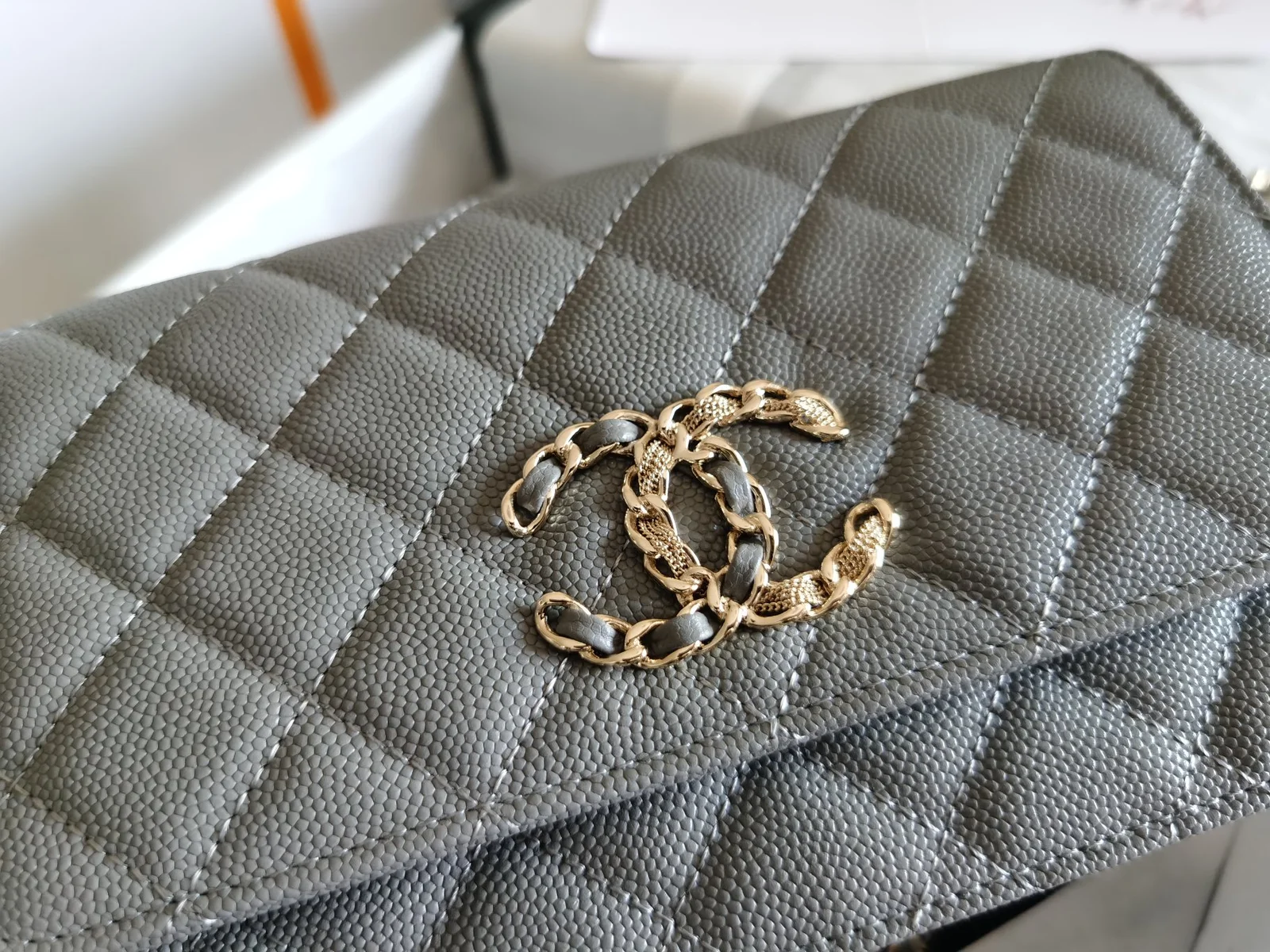 Chanel Mini Flap Bag Grey For Women 7.2in/18.5cm