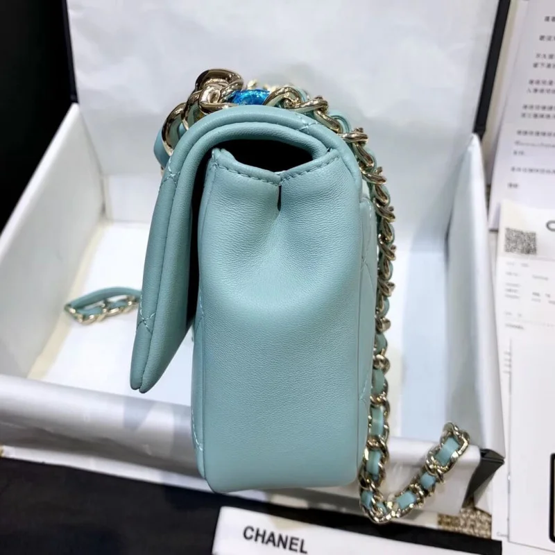 Chanel Flap Bag With Large Bi-Color Chain As1353