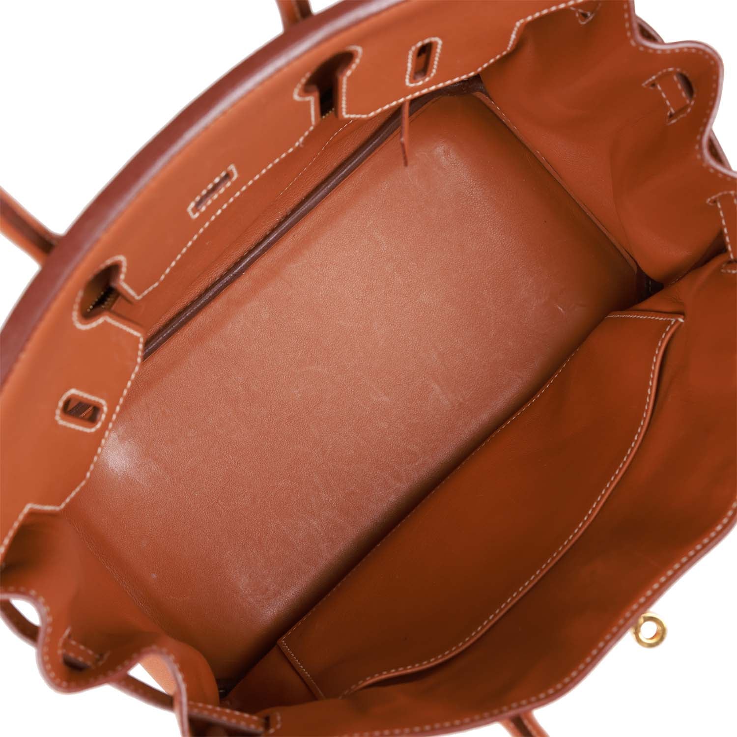 Pre-owned Hermes Birkin 30 Fauve Swift Gold Hardware