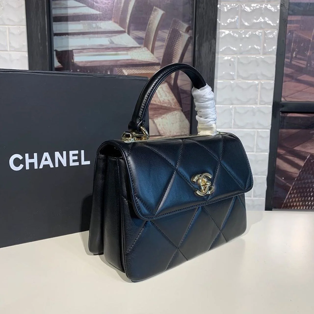 Chanel Trendy CC Bag Black For Women, Women’s Handbags, Shoulder And Crossbody Bags 10.2in/26cm