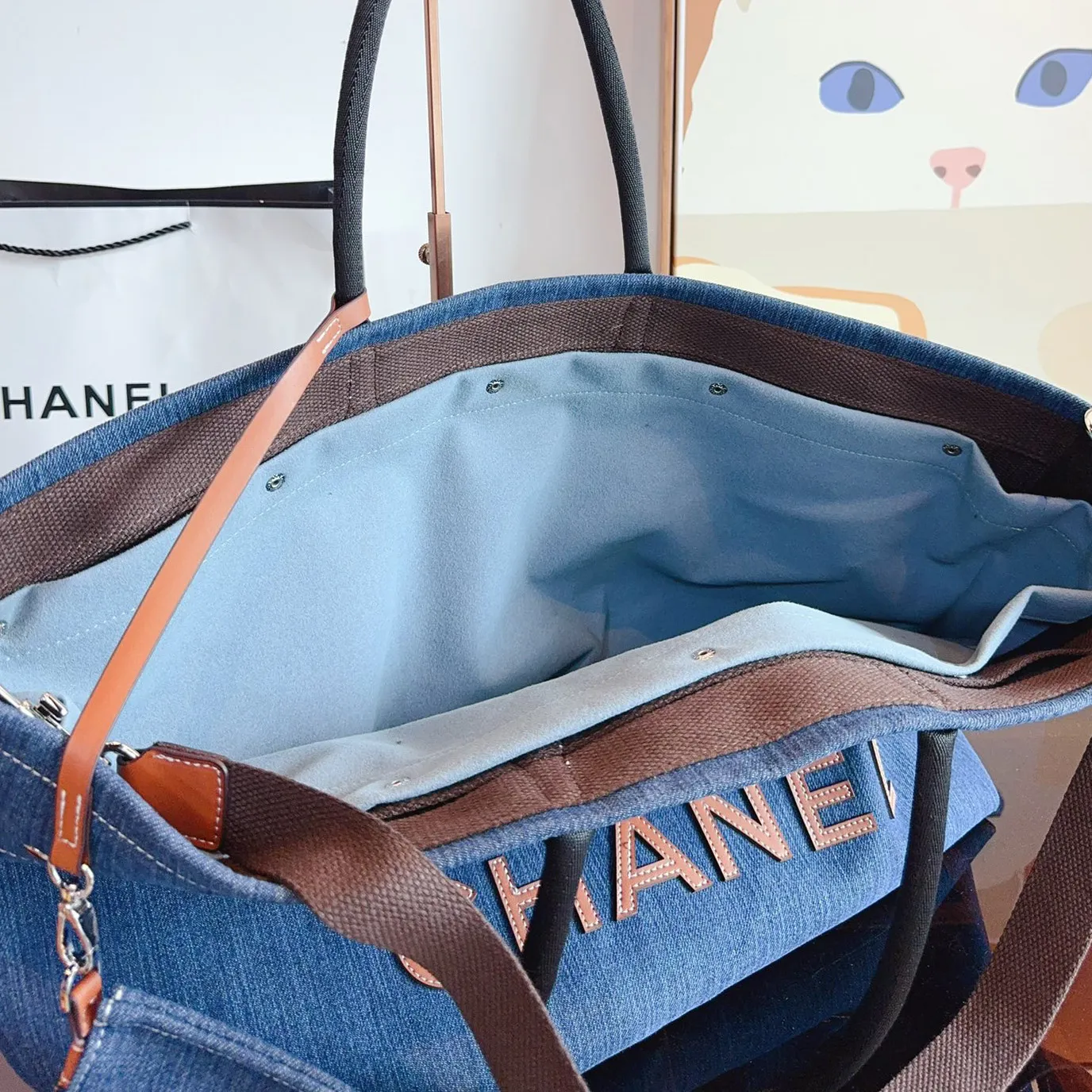 Large Deauville Shopping Tote Bag