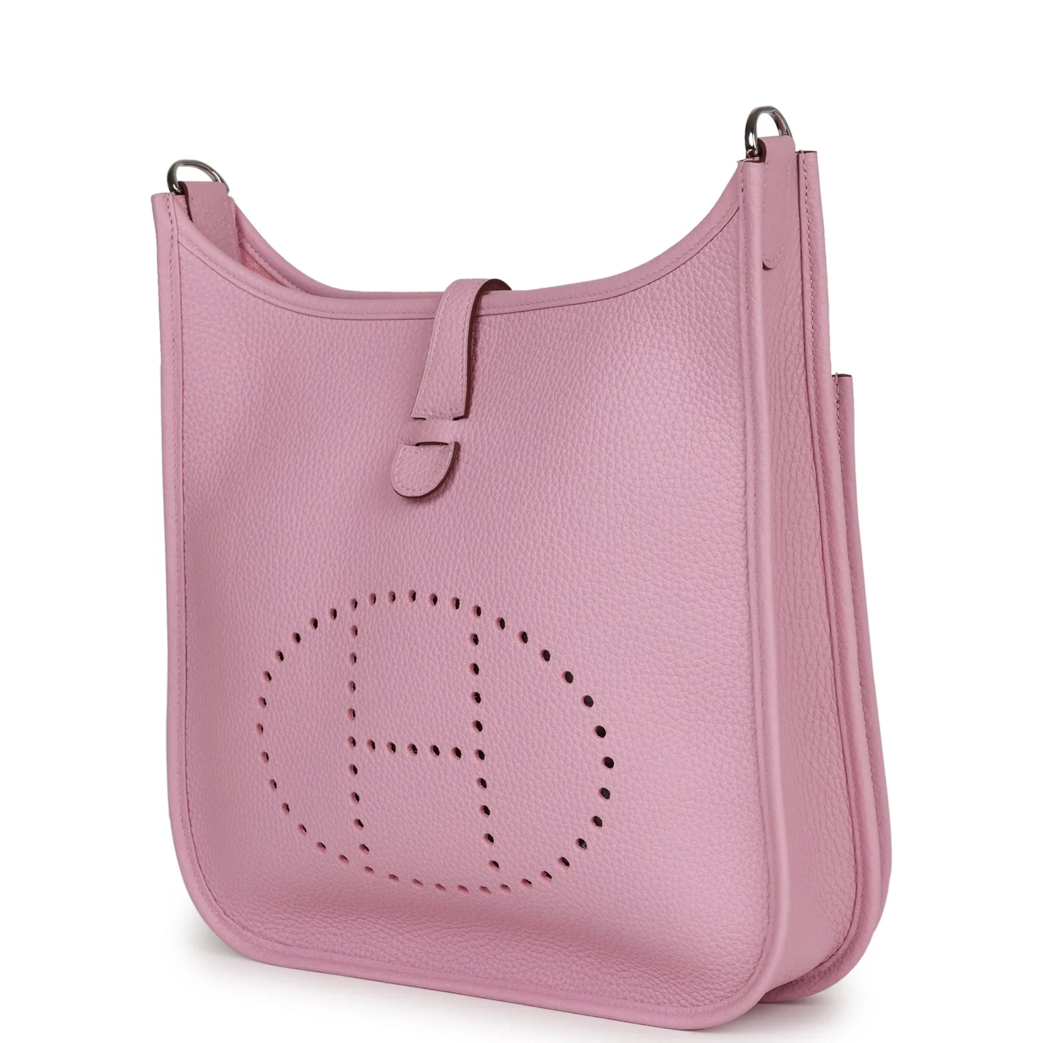 Hermes Evelyne III PM Mauve Sylvestre Clemence Palladium Hardware