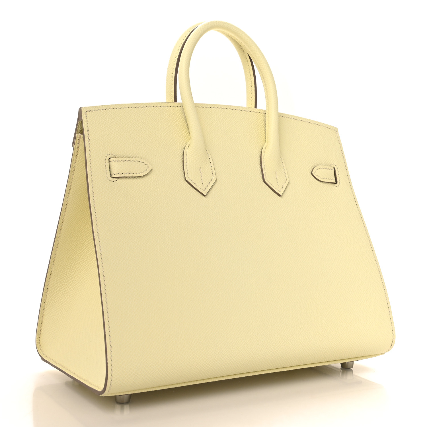 Epsom Birkin Sellier 25 Jaune Milton