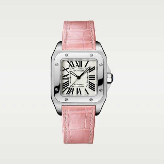 SANTOS 100 Pink Strap 35.6mm