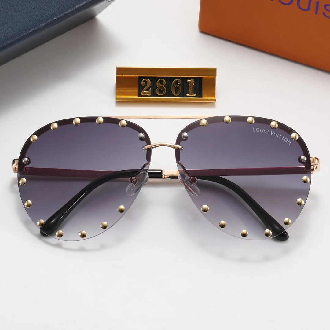 6 Colors Fashion Printed Willow Letters Polarized Sunglasses