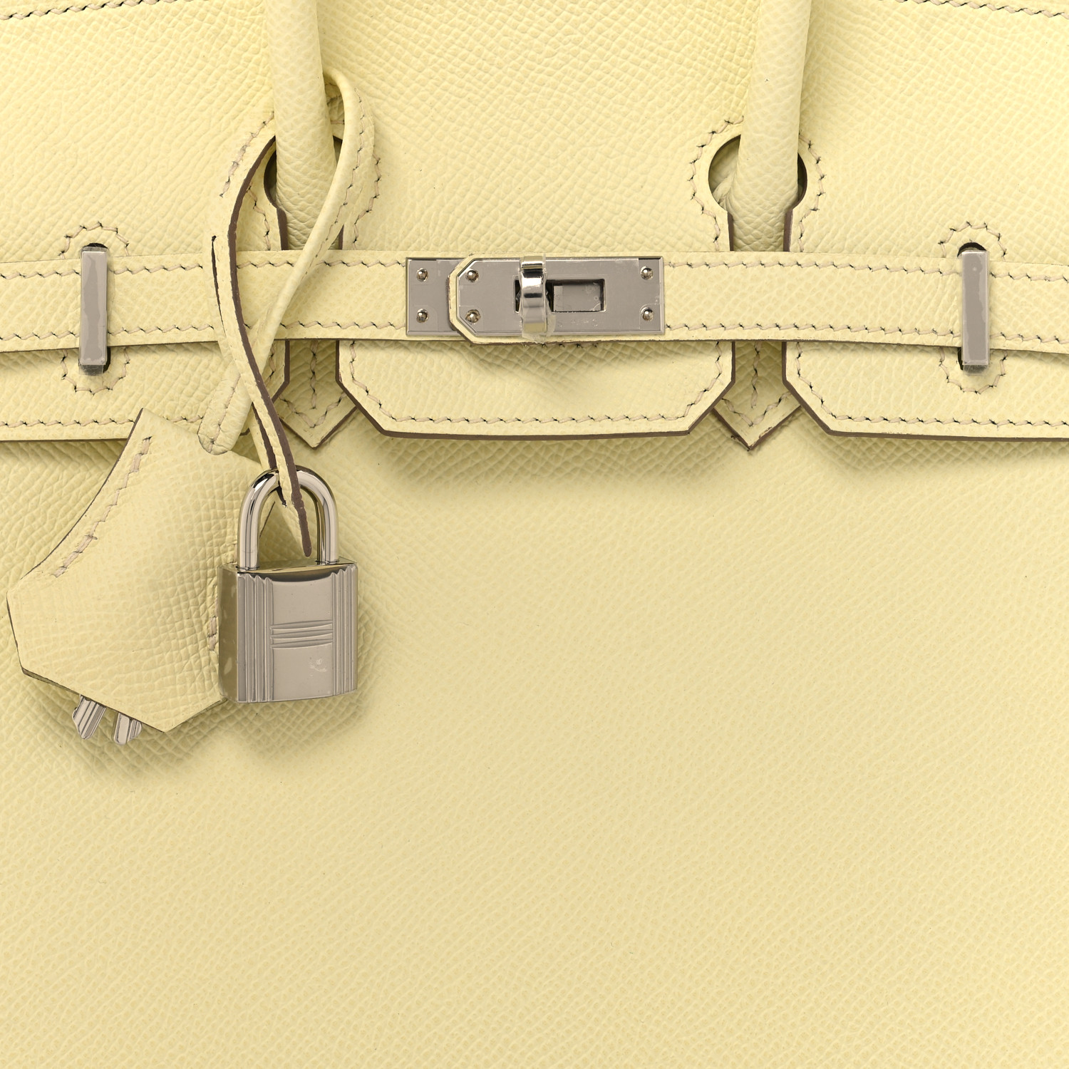 Epsom Birkin Sellier 25 Jaune Milton