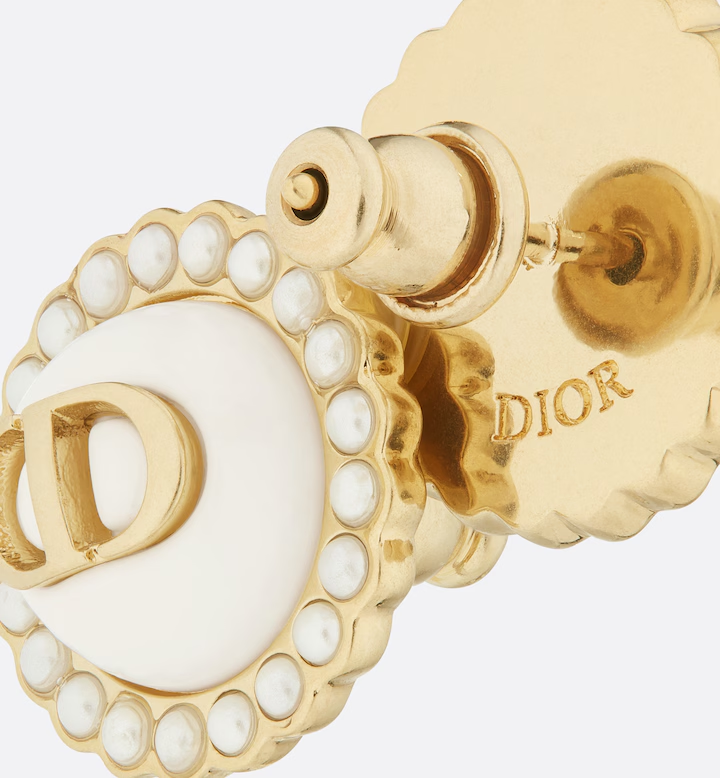 Petit CD Baroque Stud Earrings