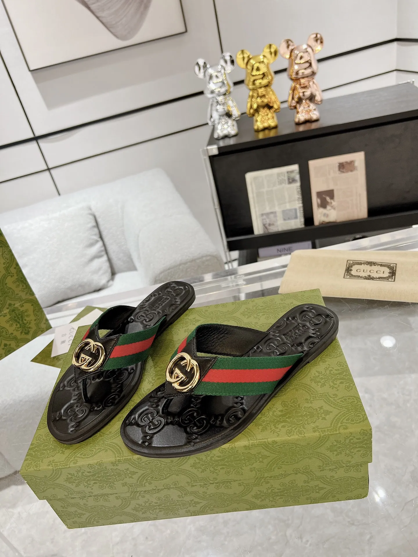 GG new arrival men and women slippers