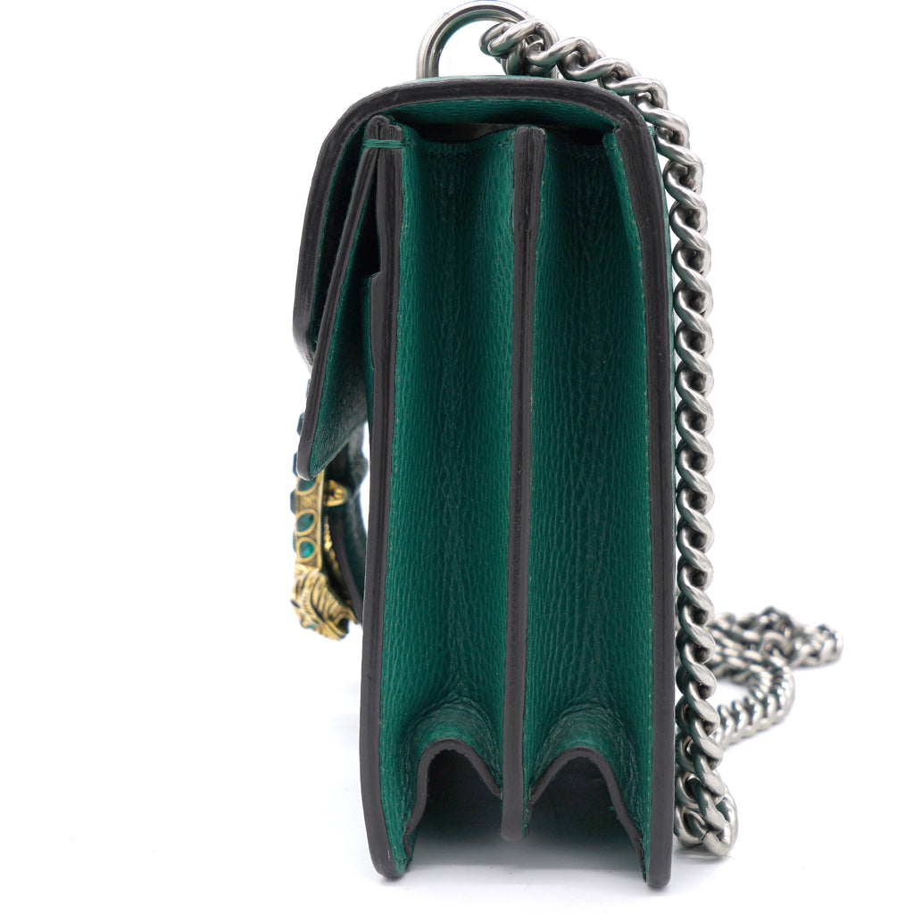Gucci Green Leather Small Dionysus Shoulder