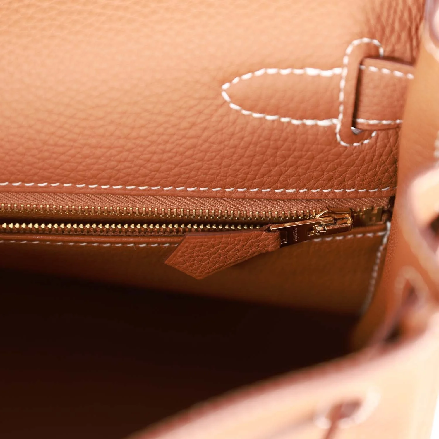 Pre-owned Hermes Kelly Retourne 28 Gold Togo Gold Hardware