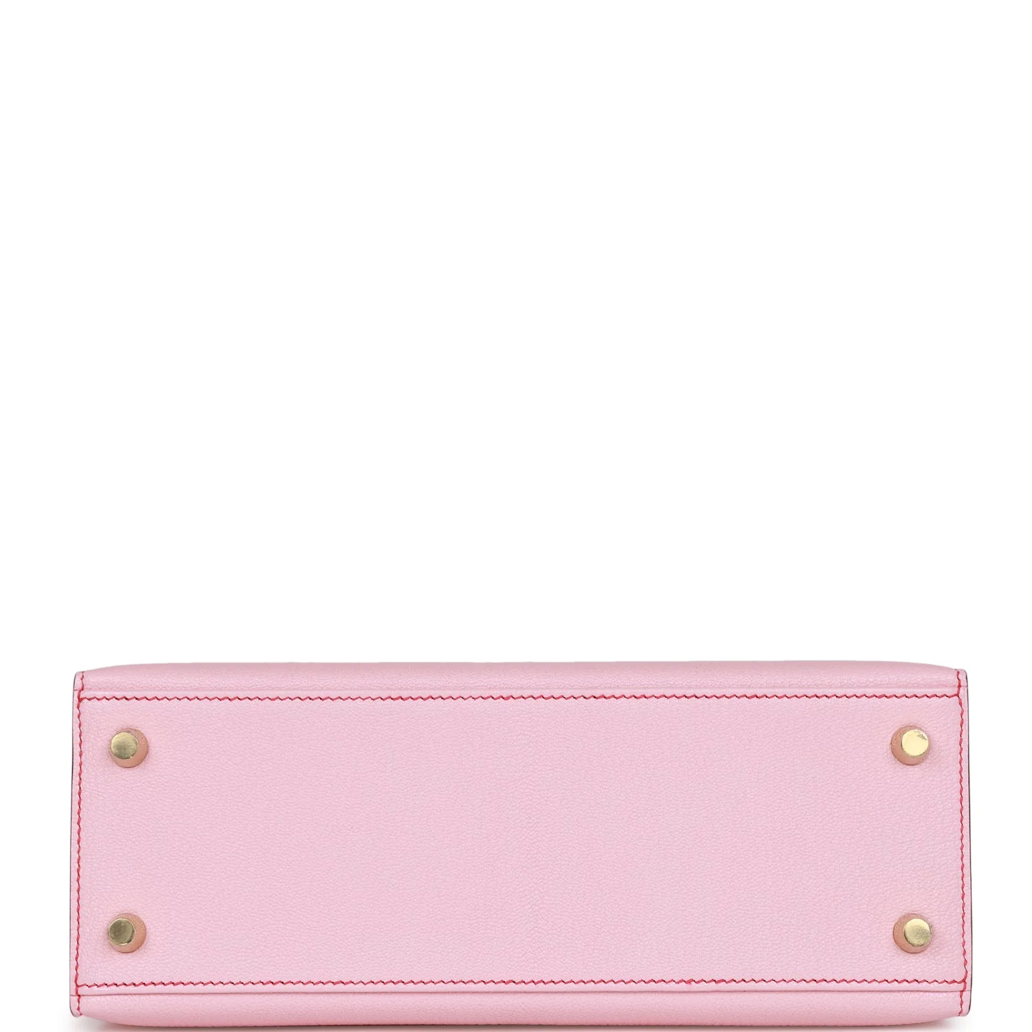 Hermes Special Order (HSS) Kelly Sellier 25 Rose Sakura Chevre Brushed Gold Hardware