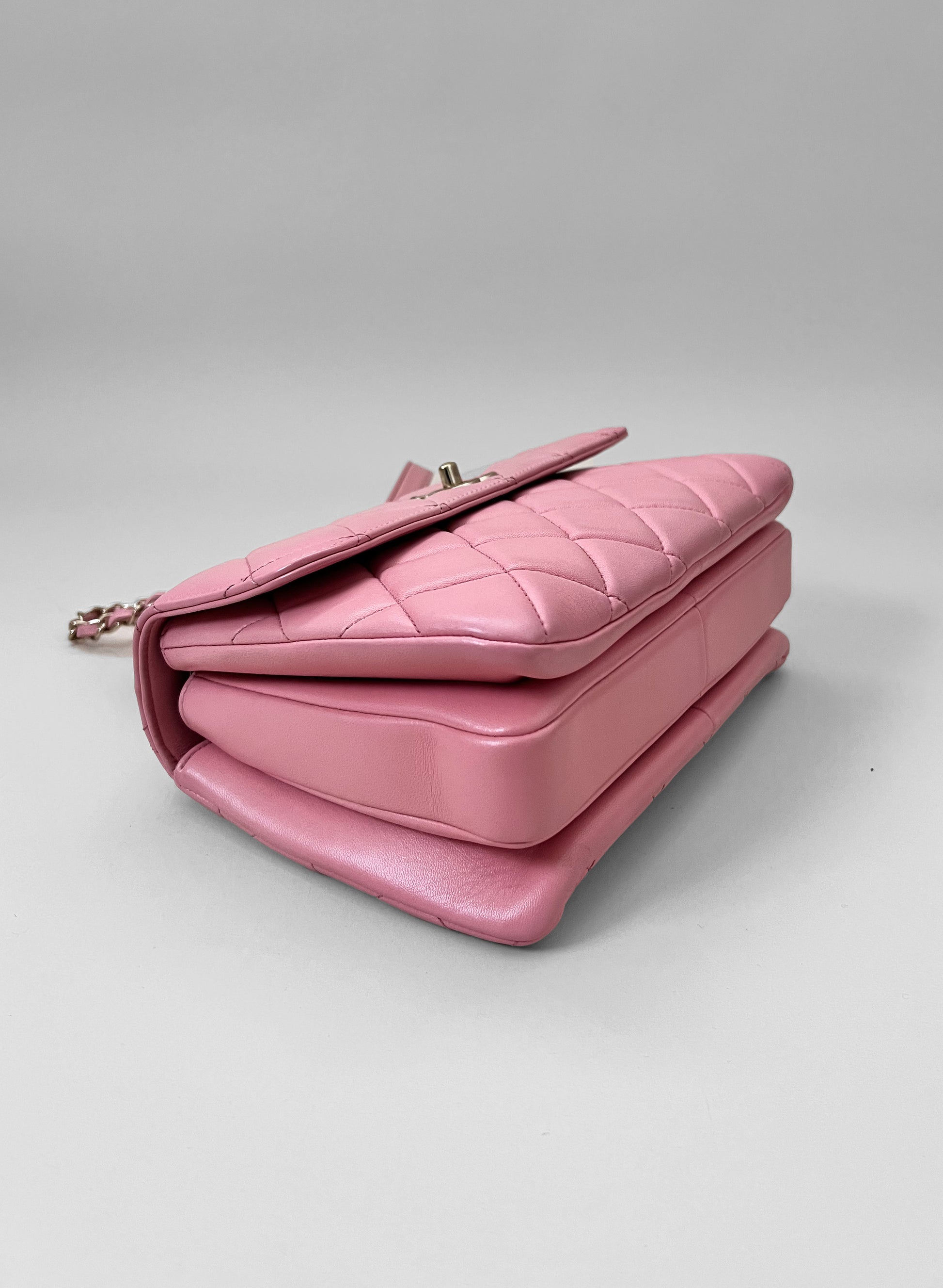 CHANEL TRENDY SMALL BABY PINK LAMBSKIN GHW