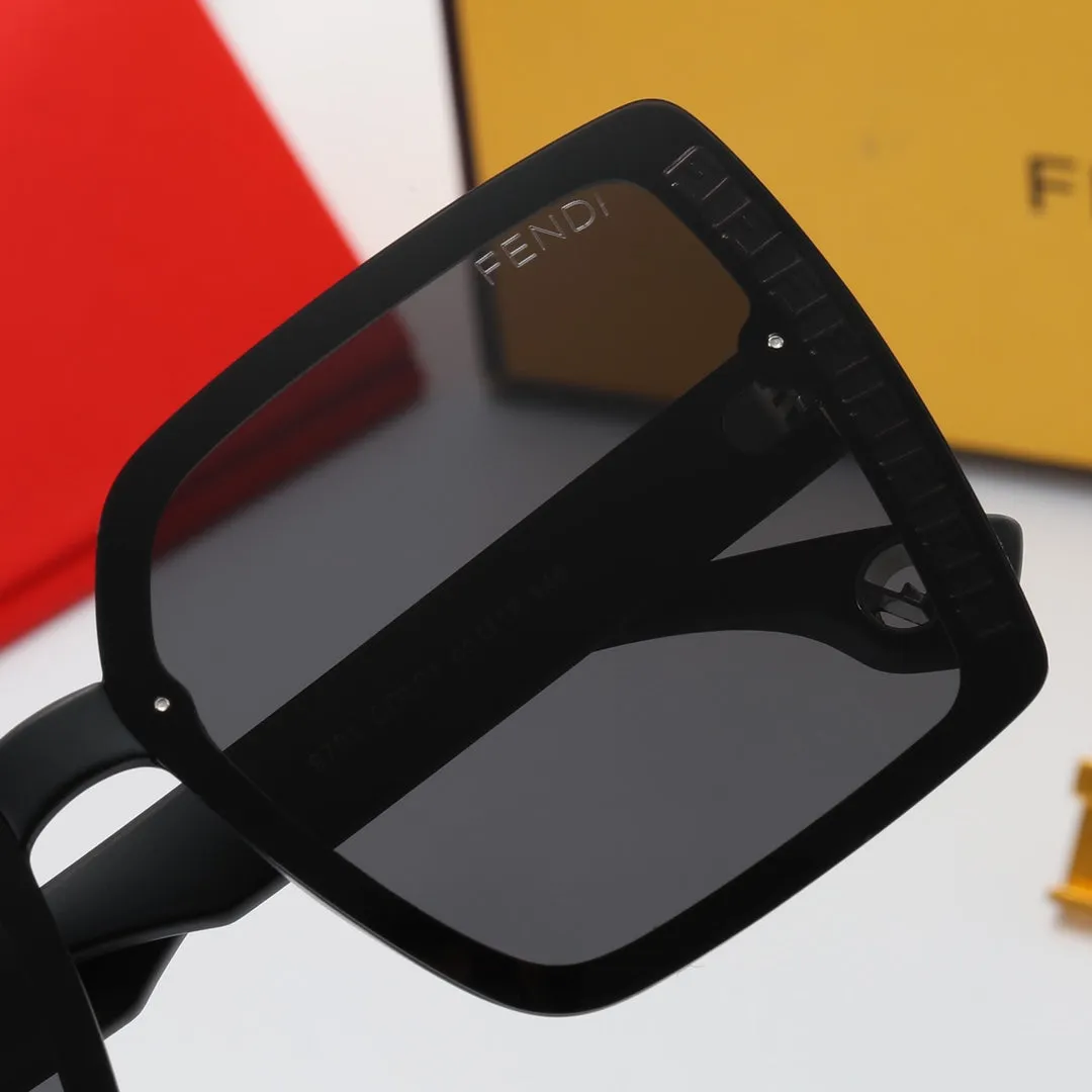 4 color fashion double F frame polarized sunglasses