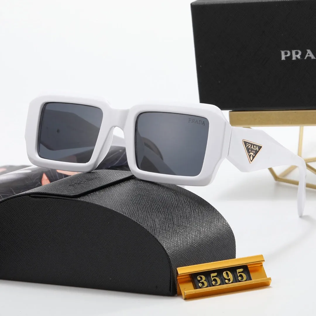 5-color fashion PRA triangle letter temple polarized sunglasses