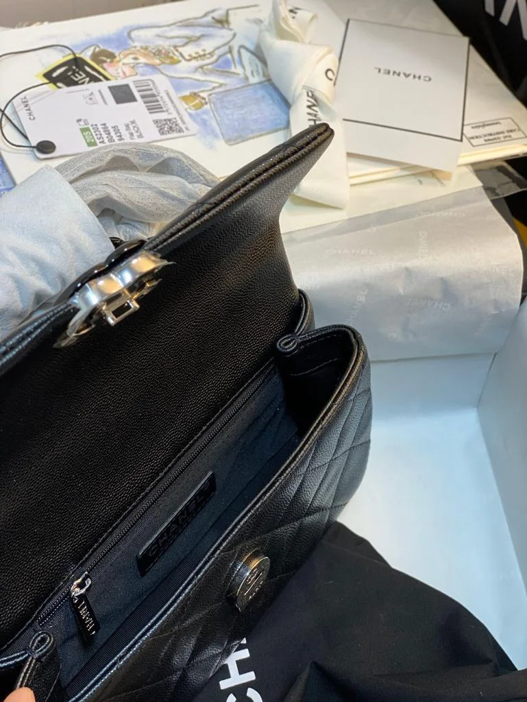 Chanel Small Flap Bag Black For Women 7.8in/20cm