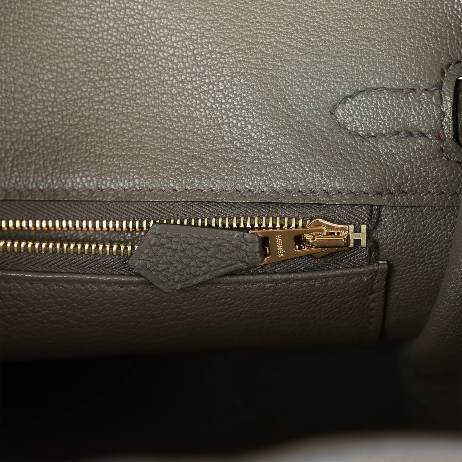 Hermes Birkin 25 Vert de Gris Togo Gold Hardware