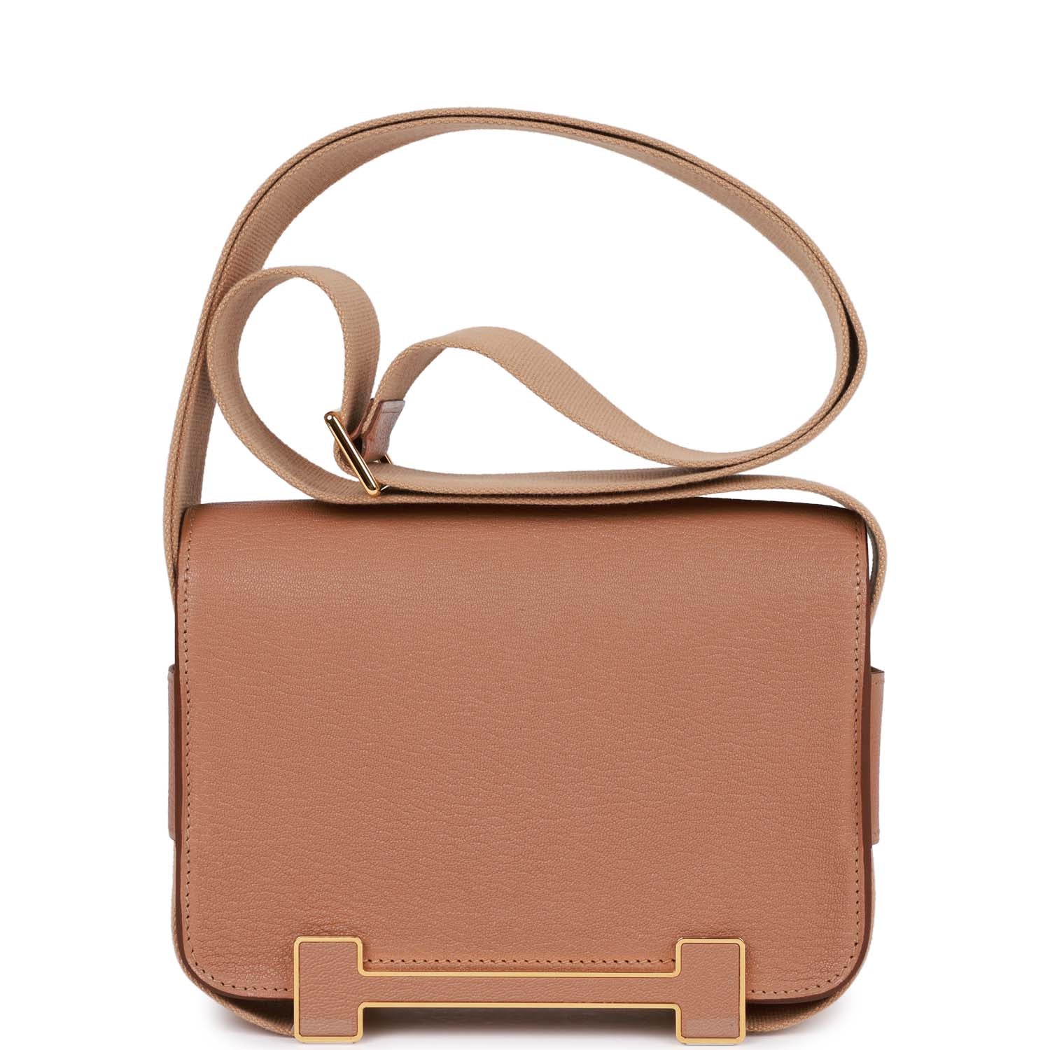 Hermes Geta Quebracho and Chai Chevre Gold Hardware
