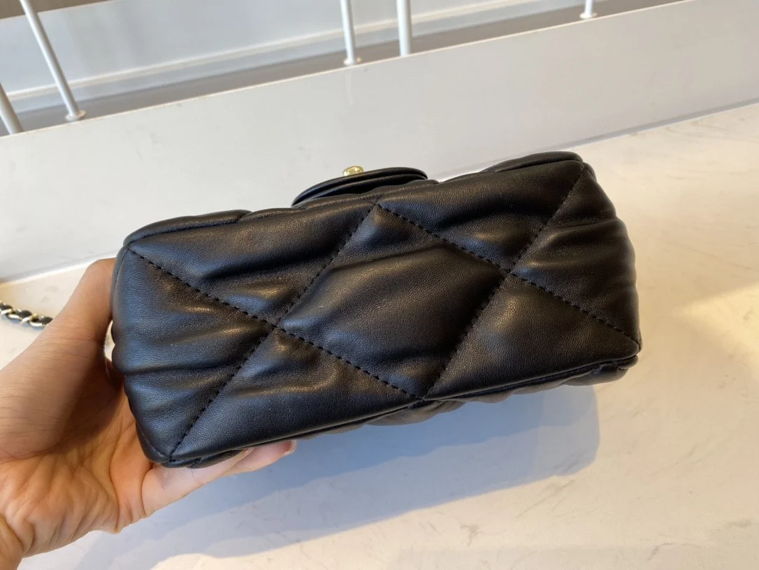 Chanel Small Flap Bag Gold Hardware Black For Women, Women’s Handbags, Shoulder Bags 7.5in/19cm AS2232