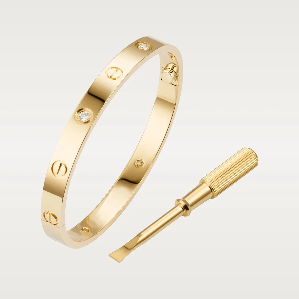 car The London Love Bracelet With Diamond Big Model-6mm Width