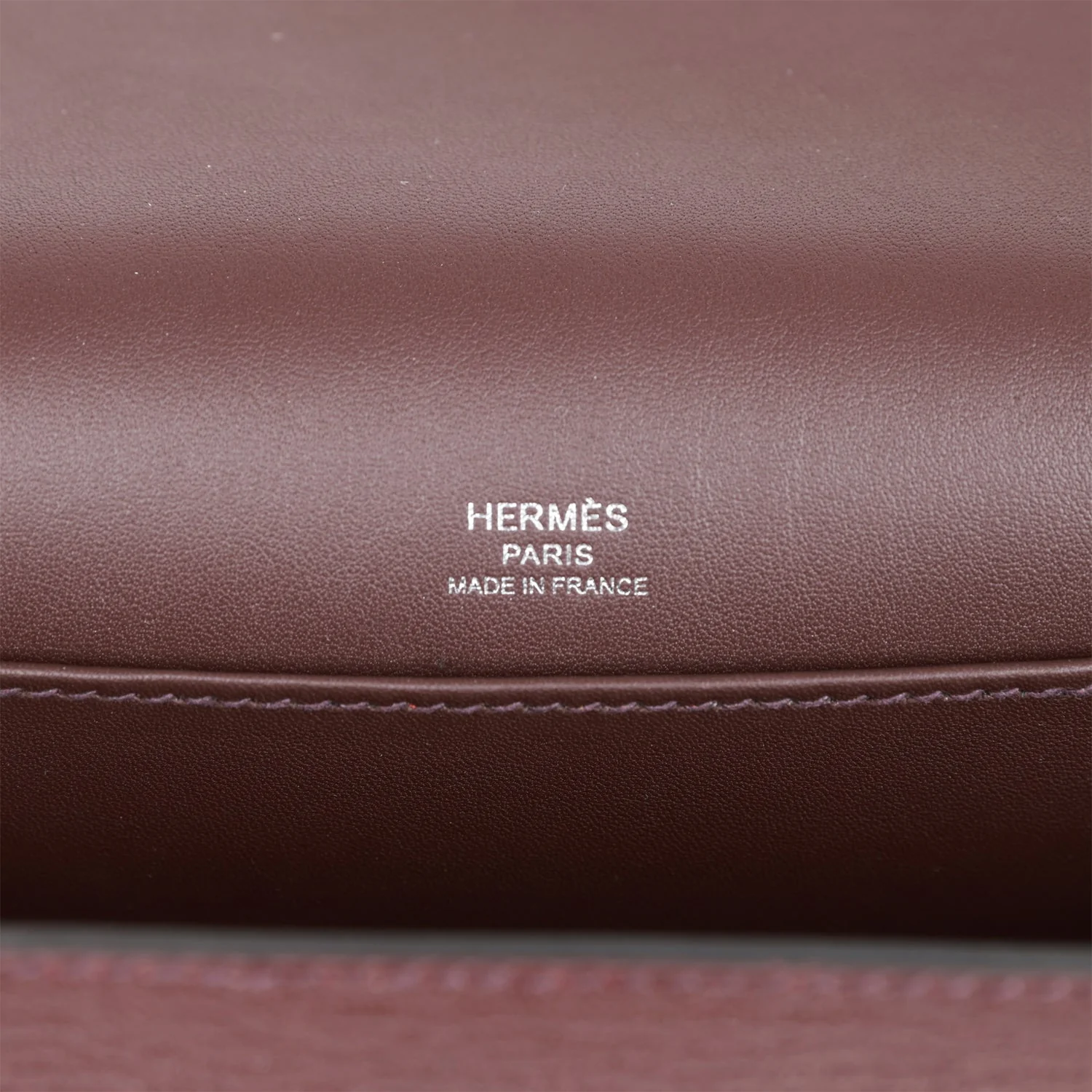 Hermes Geta Rouge Sellier Chevre Palladium Hardware