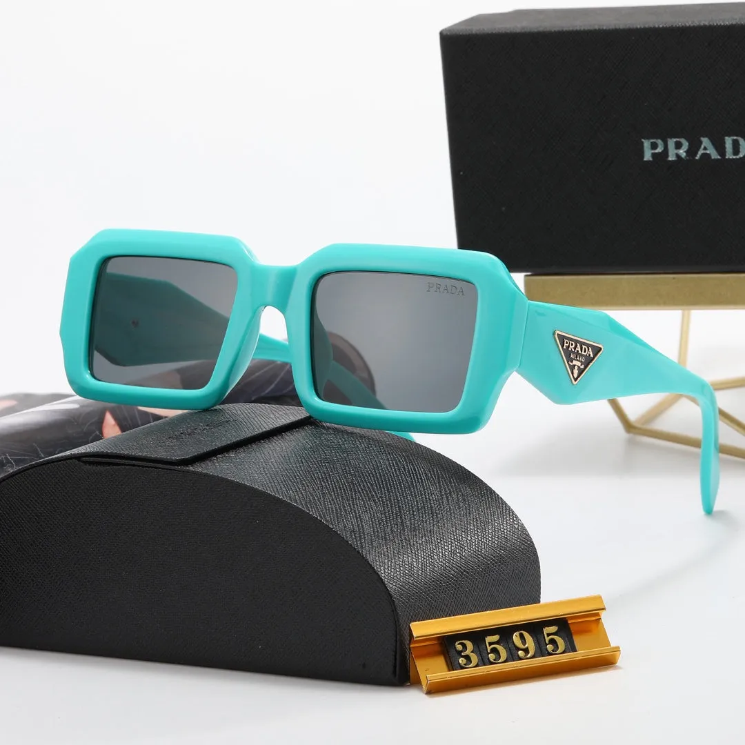 5-color fashion PRA triangle letter temple polarized sunglasses