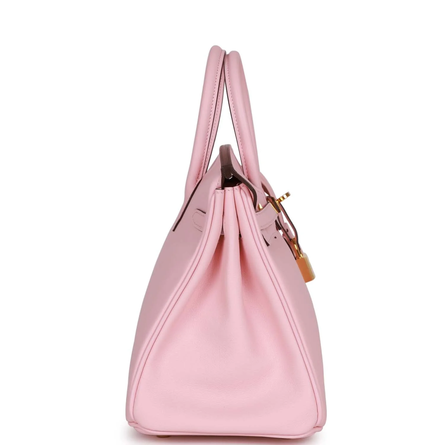 Pre-owned Hermes Birkin 25 Rose Sakura Swift Gold Hardware