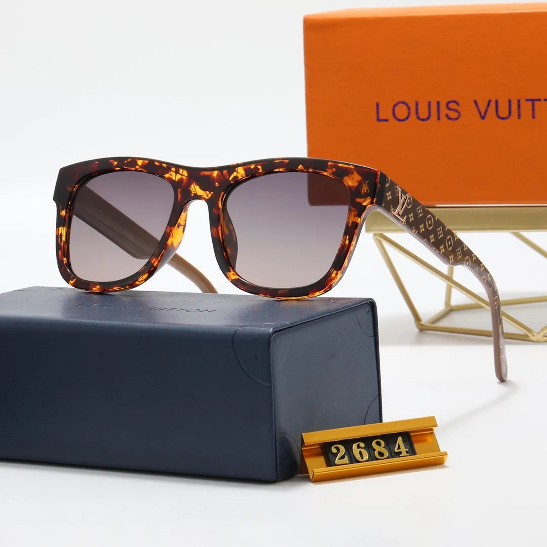 5 color fashion oval four-leaf clover print polarized sunglasses