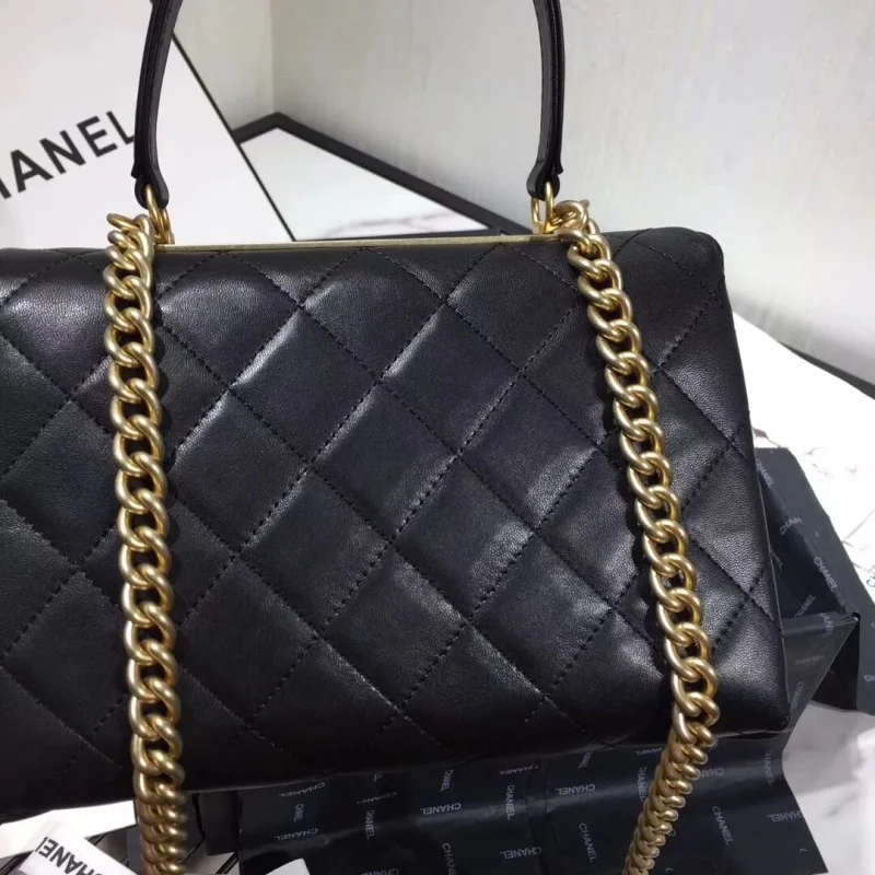 Chanel Flap Bag With Top Handle As1174