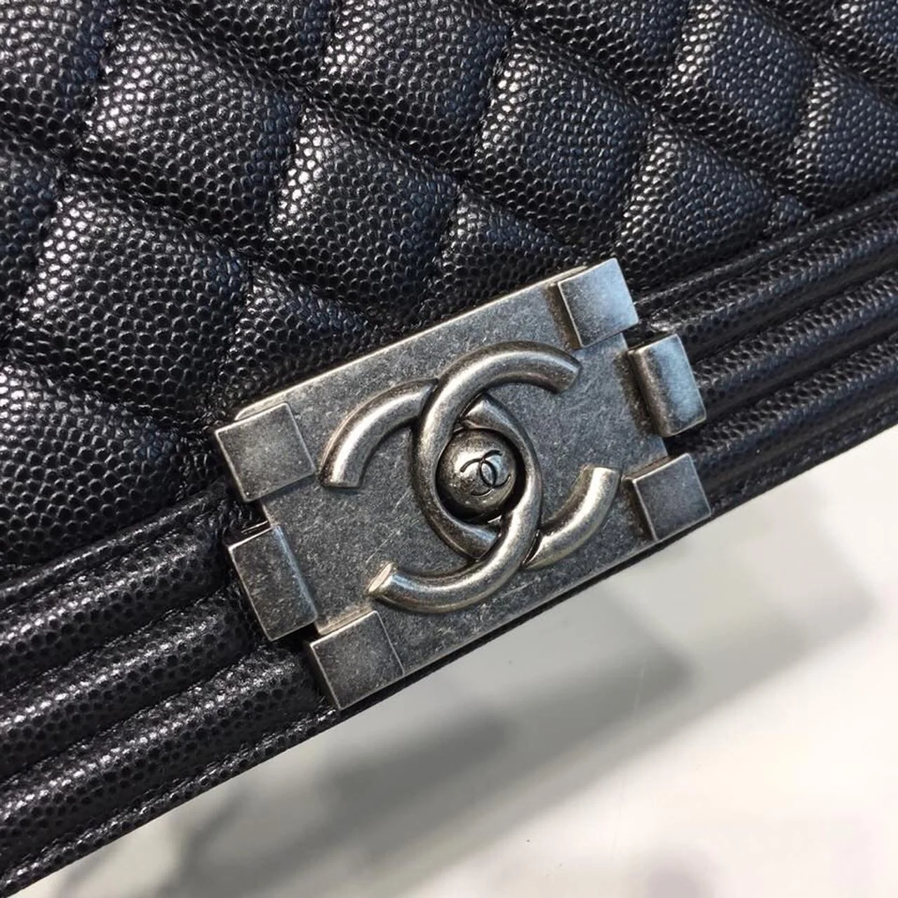 Chanel Boy Handbag Silver Hardware Black For Women, Women’s Handbags, Shoulder And Crossbody Bags 9.8in/25cm A67086