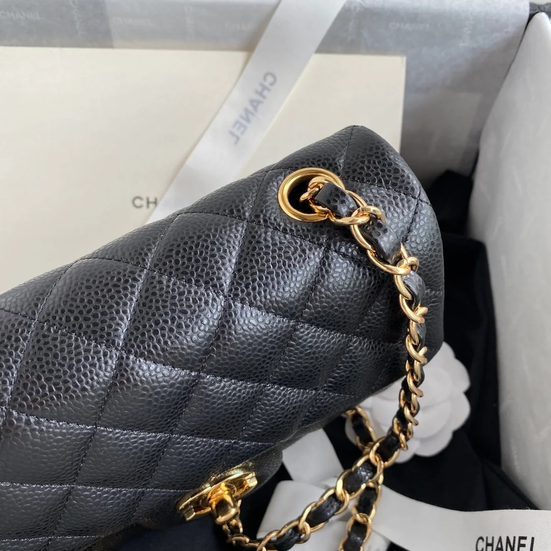 Chanel Mini Classic Handbag Black For Women 6.7in/17cm