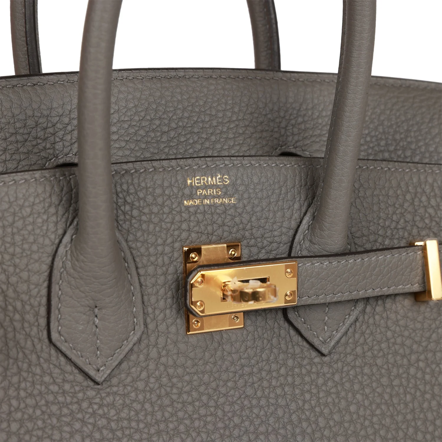 Hermes Birkin 25 Gris Meyer Togo Gold Hardware