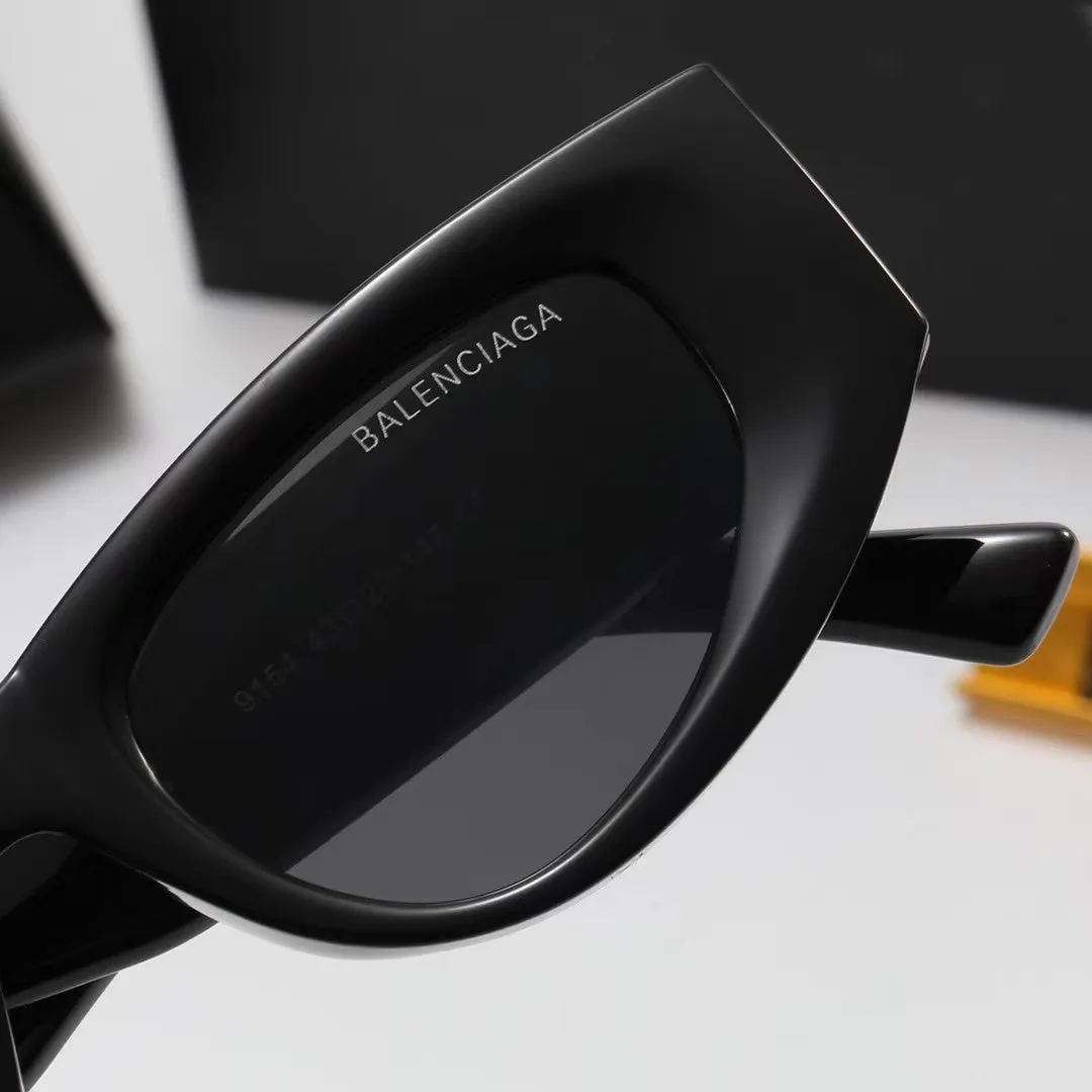 5-color fashion solid color letters LOGO temple polarized sunglasses