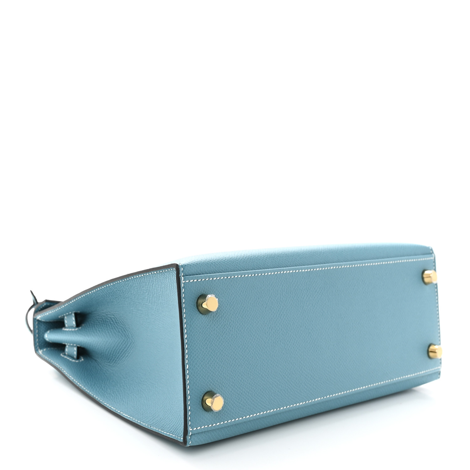 HERMES Epsom Kelly Sellier 25 New Blue Jean