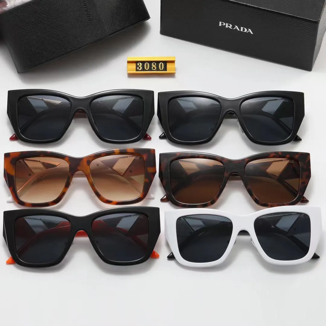 6-color fashion PA letter triangle hollow print sunglasses