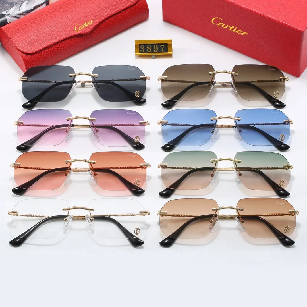 8-color fashionable CA letter sunglasses