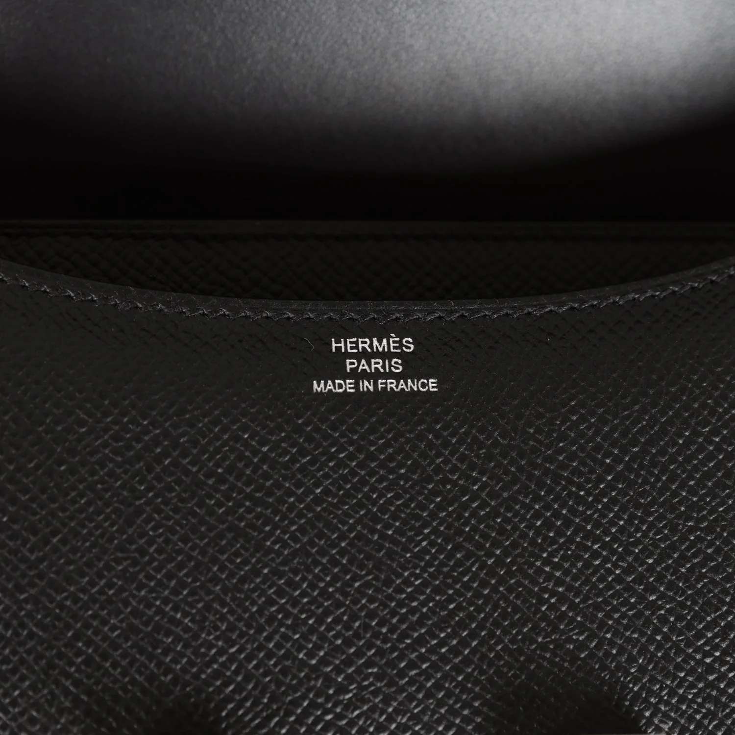 Hermes Constance 1-18 Black Epsom Palladium Hardware