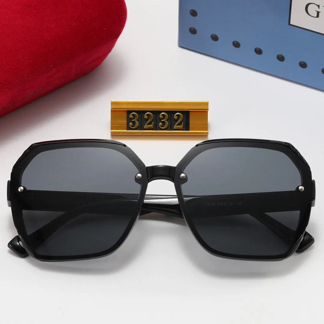 7 Colors Fashion Double G Irregular Frame Polarized Sunglasses