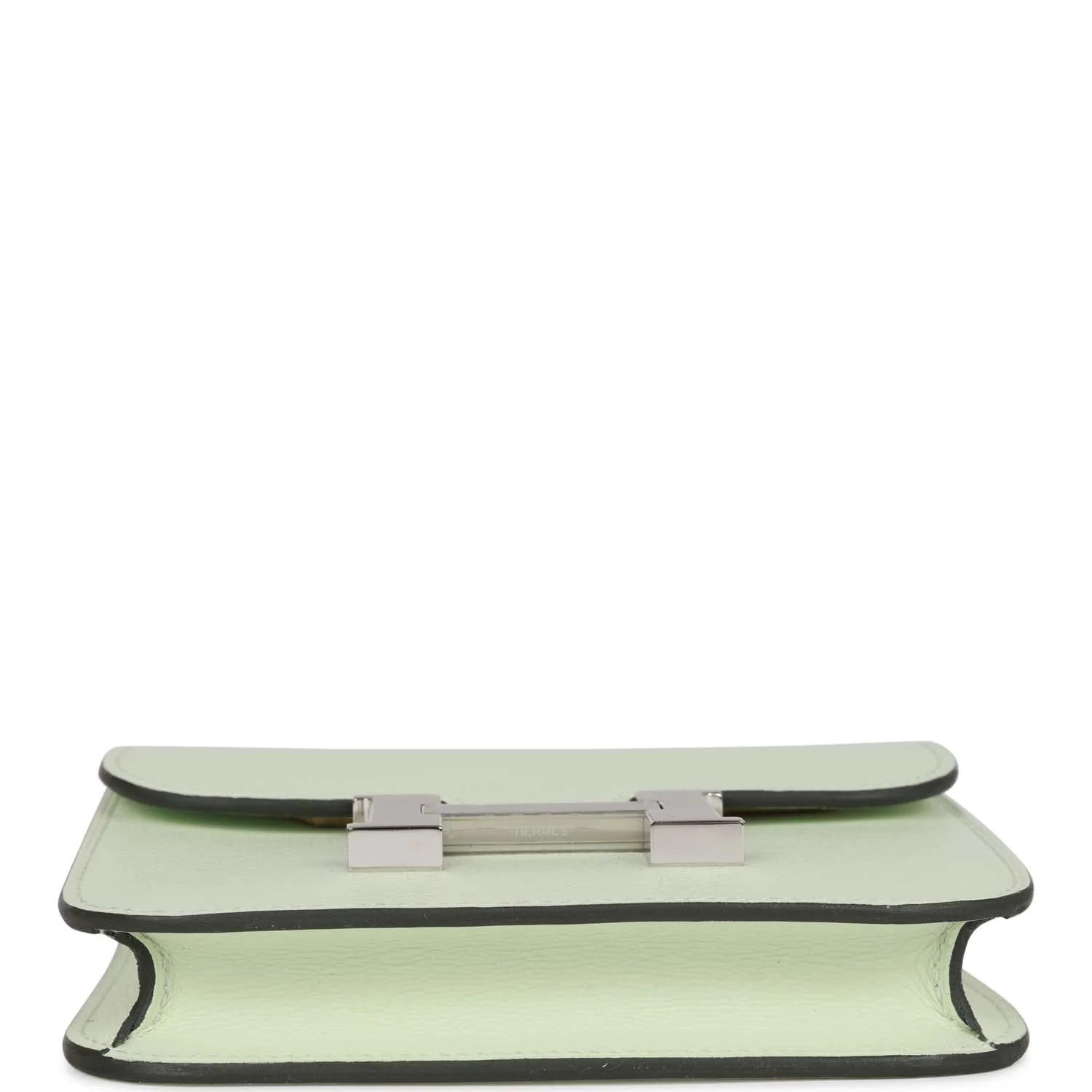 Hermes Constance Slim Wallet Vert Fizz Evercolor Palladium Hardware