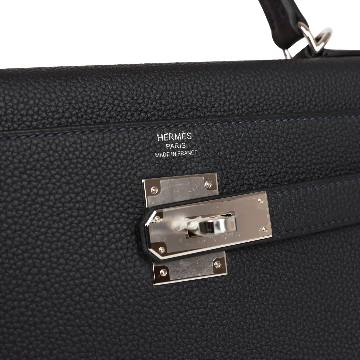 Hermes Kelly Retourne 28 Caban Togo Palladium Hardware