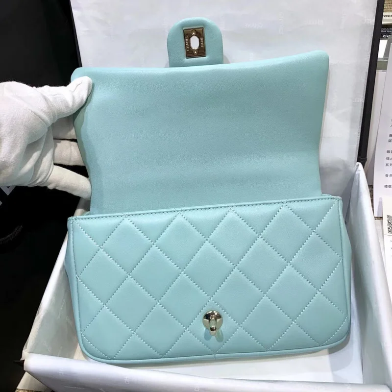 Chanel Flap Bag With Large Bi-Color Chain As1353