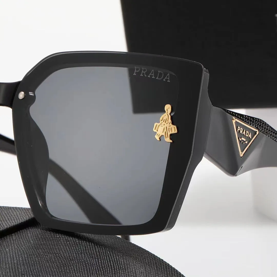 6-color fashion PA letter human shape LOGO temple polarized sunglasses